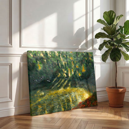 Out of the woods modern Impressionist canvas print 12x16″