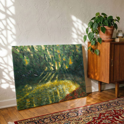 Out of the woods modern Impressionist canvas print 12x16″